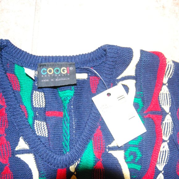 NWT Coogi Womens Multicolor Abstract Sleeveless Knitted Sweater Dress Size Large - Picture 3 of 10